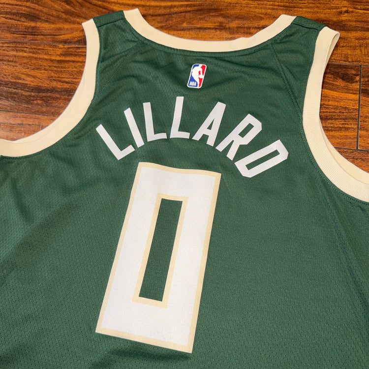 Nike Milwaukee Bucks Damian Lillard Jersey Sz L