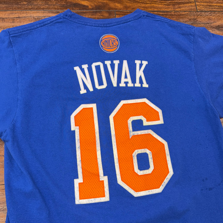 Adidas New York Knicks Steve Novak Jersey Tee Sz M