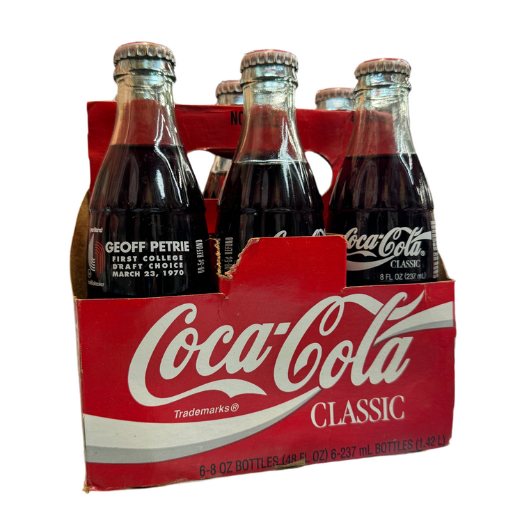 1995 Coca Cola 25th Anniversary Blazers Bottles