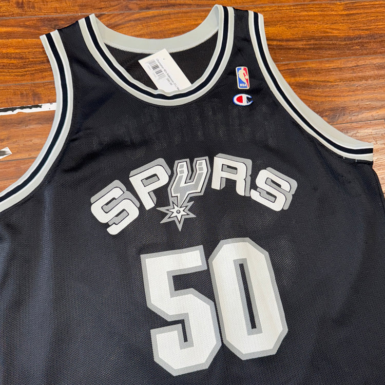 Champion 90's San Antonio Spurs David Robinson Jersey Sz XL