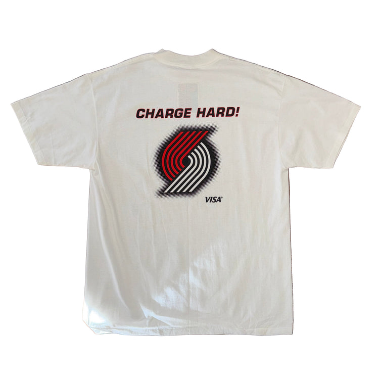 90’s Portland Trail Blazers Charge Hard Tee Sz XL