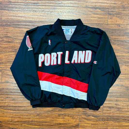 Champion 90's Portland Blazers Warm Up Jacket Sz 2X
