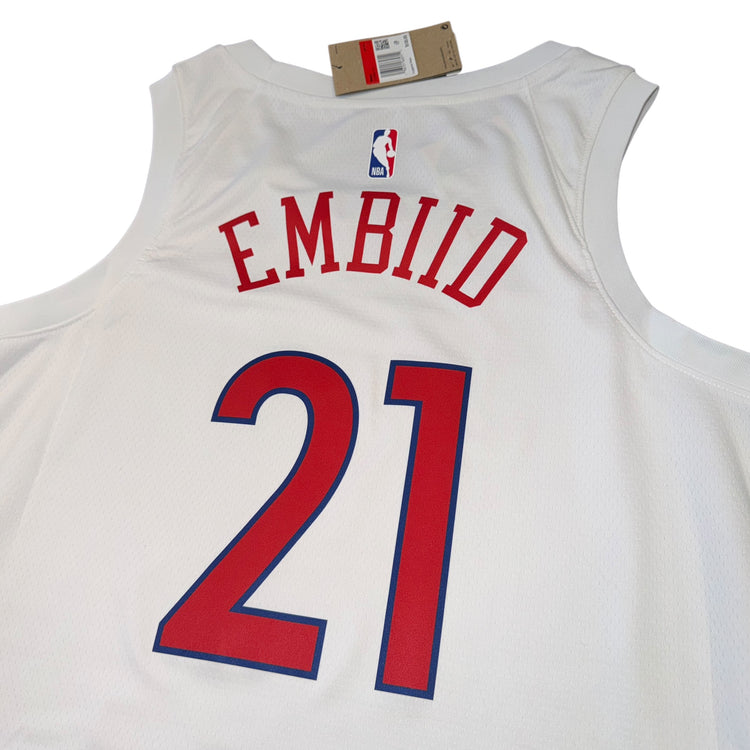 NWT Nike Swingman Philadelphia 76ers City Edition Joel Embiid Jersey Sz L