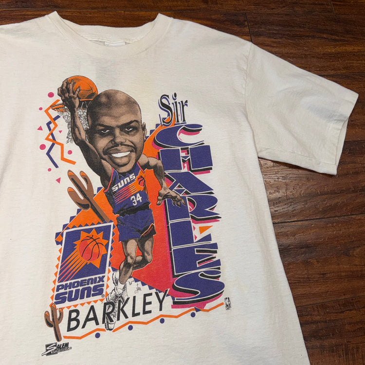 90’s Salem Sportswear Phoenix Suns Charles Barkley Bighead Tee Sz M