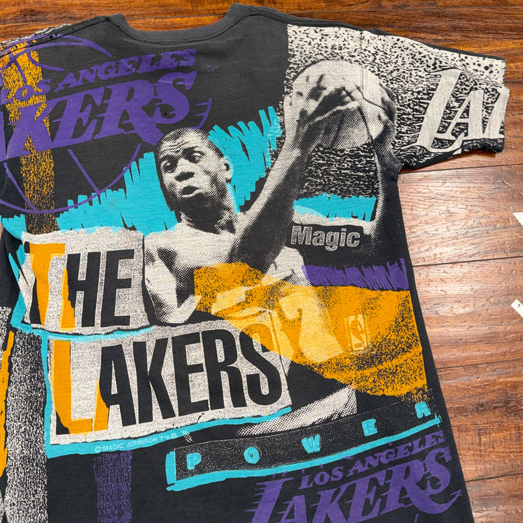 Magic Johnson T’s Los Angeles Lakers Magic Johnson AOP Tee Sz L