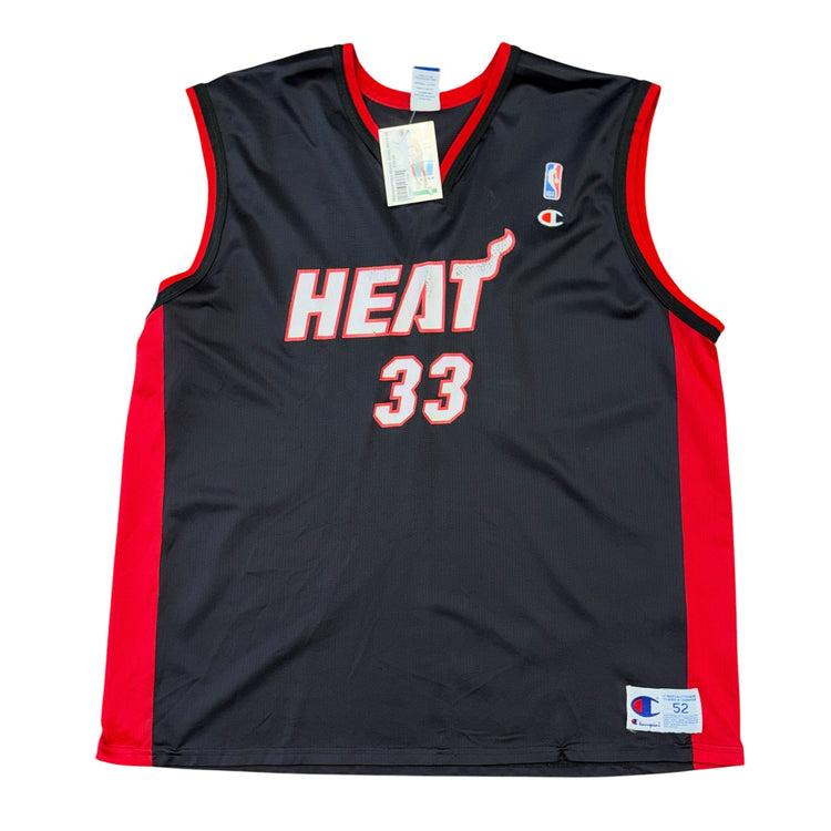 Champion 90’s Miami Heat Away Alonzo Mourning Jersey Sz 2X