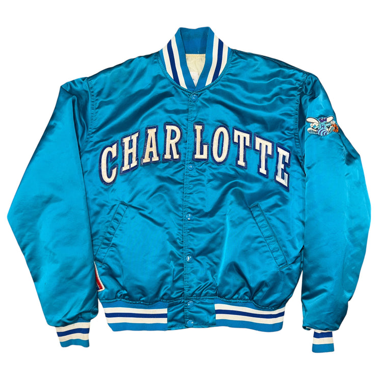 Starter 80’s/90’s Charlotte Hornets Bomber Sz L