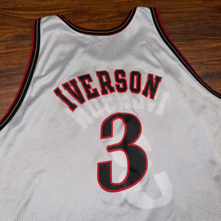 Champion Reversible Philadelphia 76ers Allen Iverson Jersey Sz 2X