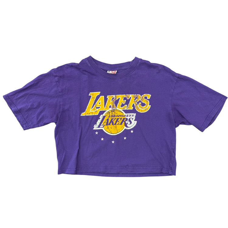 Ultra Game Los Angeles Lakers Crop Top Sz M