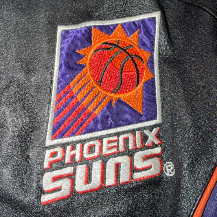 Pro Player Phoenix Suns Leather Jacket Sz XL