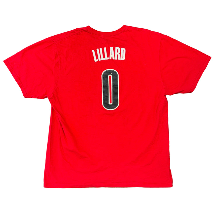 Adidas Portland Trail Blazers Damian Lillard Jersey Tee Sz L