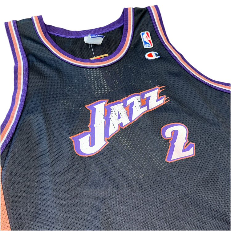 Champion Utah Jazz Deshawn Stevenson Jersey Sz YXL