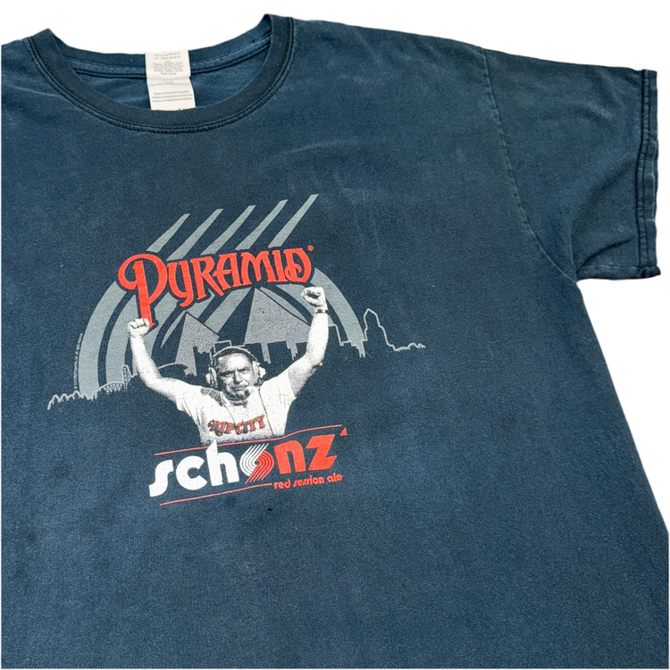 Portland Trail Blazers SCHONZ Pyramid Call Tee Sz L