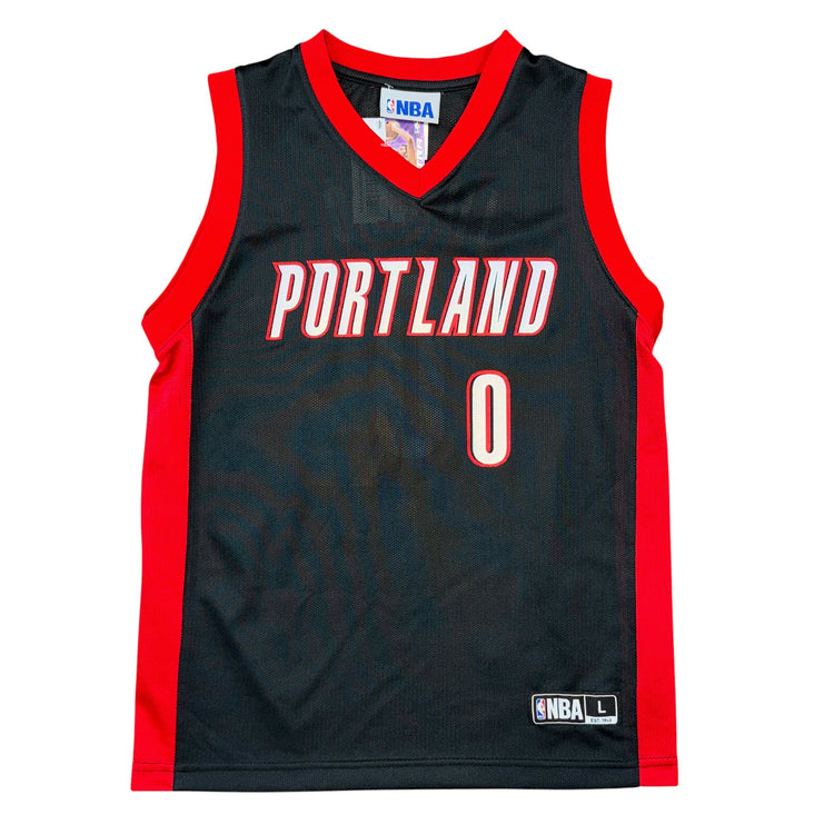 NBA Portland Trail Blazers Damian Lillard Away Jersey Sz YL