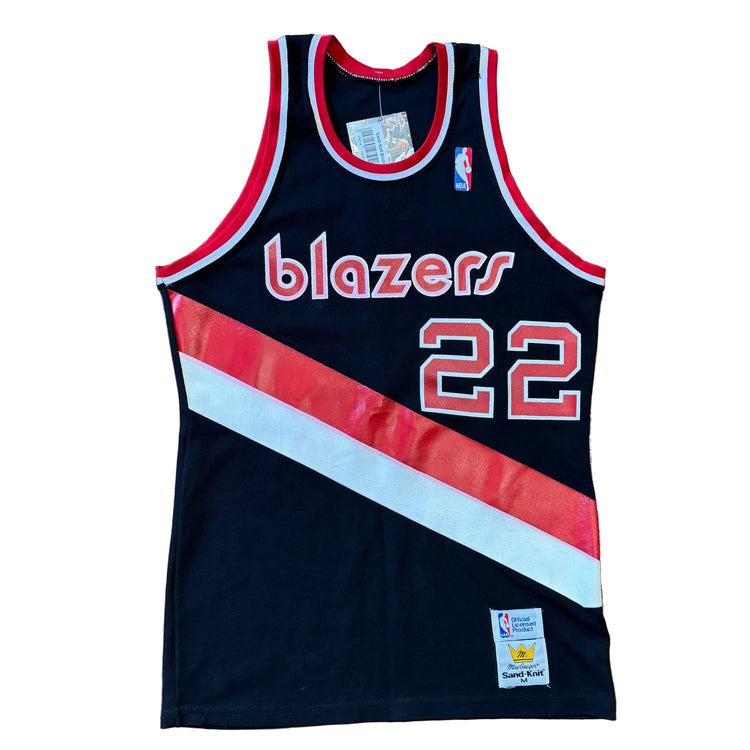 Sand-Knit 80’s Blazers Clyde Drexler Jersey Sz M