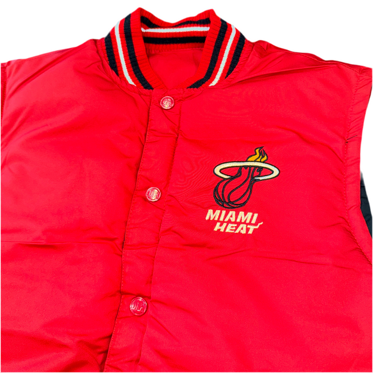 NWT NBA Jeff Hamilton Design Miami Heat Reversible Vest Sz M