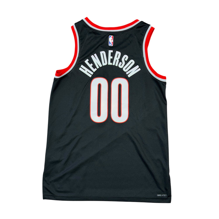 NWT Nike Swingman Icon Portland Trail Blazers Scoot Henderson Jersey Sz L