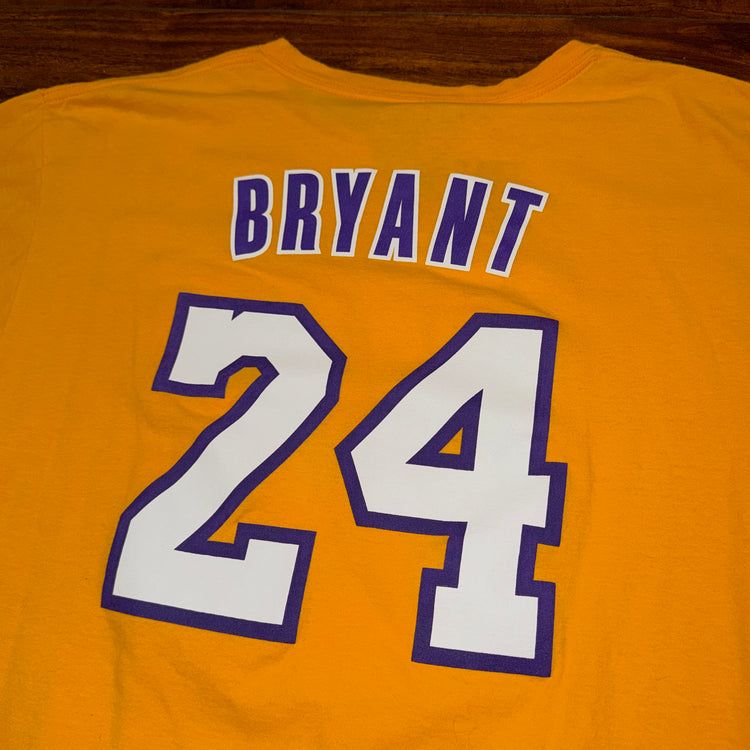 Adidas Los Angeles Lakers #24 Kobe Bryant Tee Sz XL