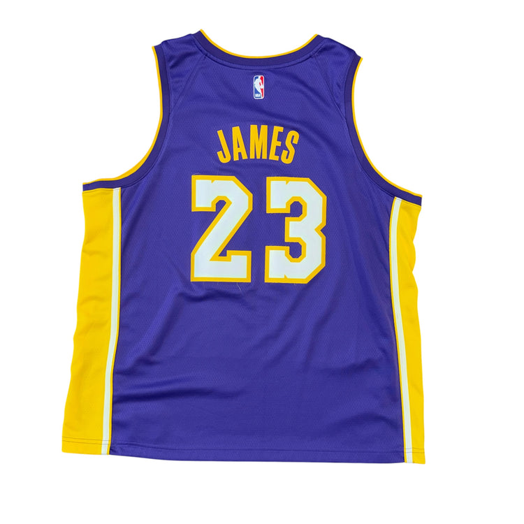Nike Swingman Los Angeles Lakers Statement Lebron James Jersey Sz 2X