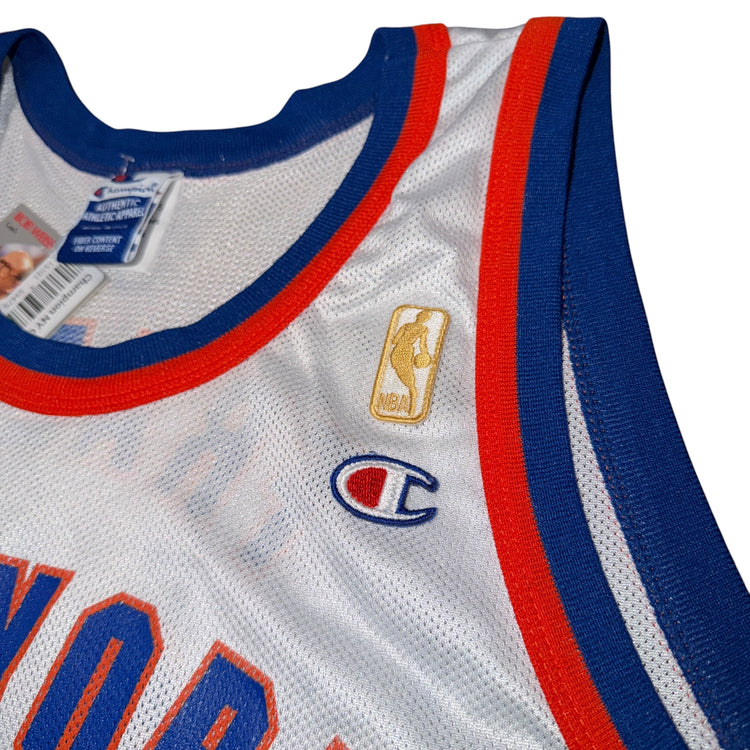 Champion 90’s NBA 50th Anniversary New York Knicks Walt Frazier Home Jersey Sz XL