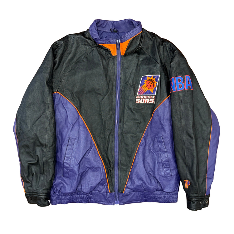 Pro Player Phoenix Suns Leather Jacket Sz XL