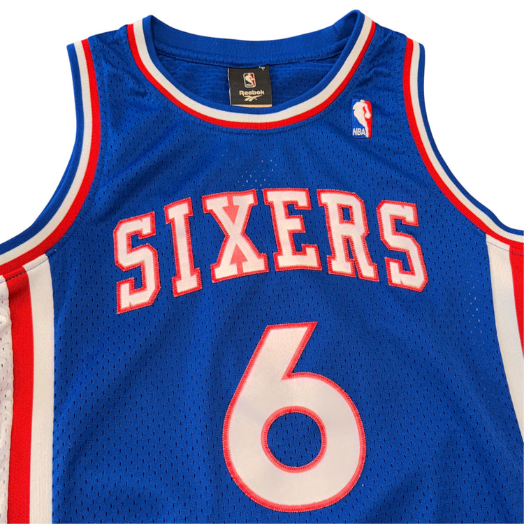 Reebok Hardwood Classics 1976-77 Philadelphia 76ers Julius Erving Away Jersey Sz S