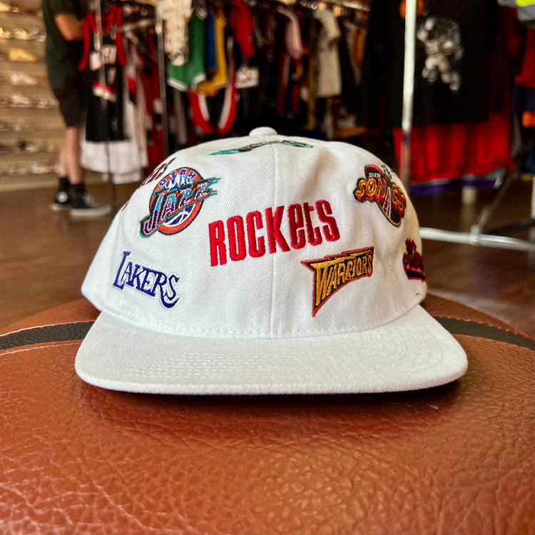 (Web) M&N NBA Logo White Snapback