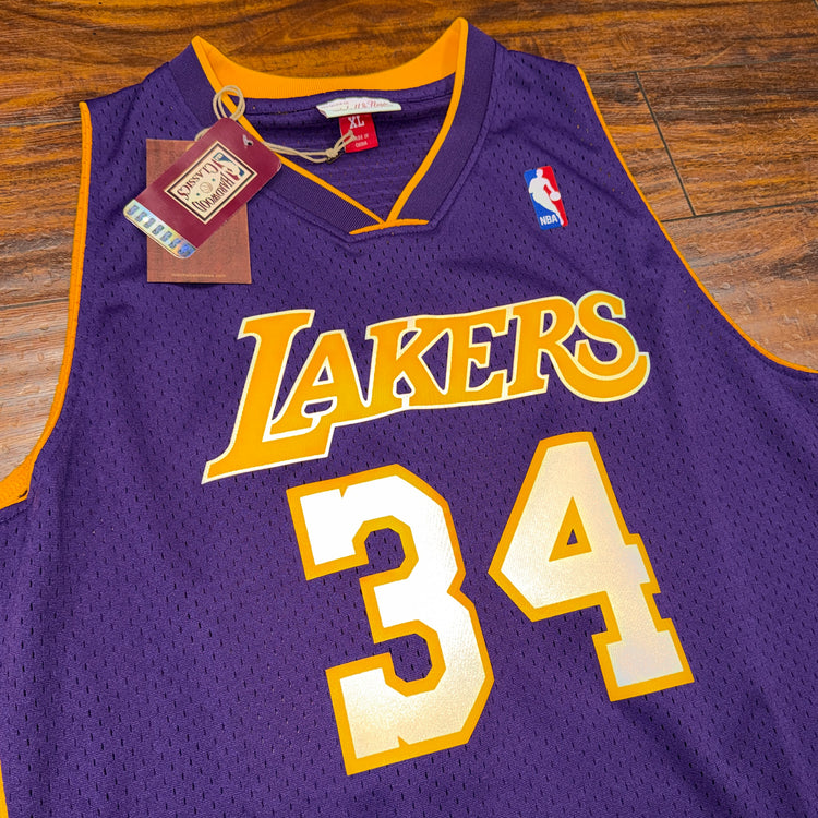 NWT Mitchell & Ness Los Angeles Lakers Shaquille O’Neal Jersey Sz XL