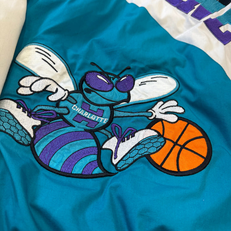 Pro Player 90's Charlotte Hornets Puffer Jacket Sz M