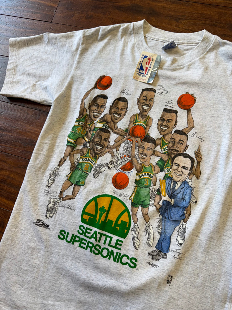 NWT Salem Sportswear Early 90's Sonics Caricature Tee Sz M