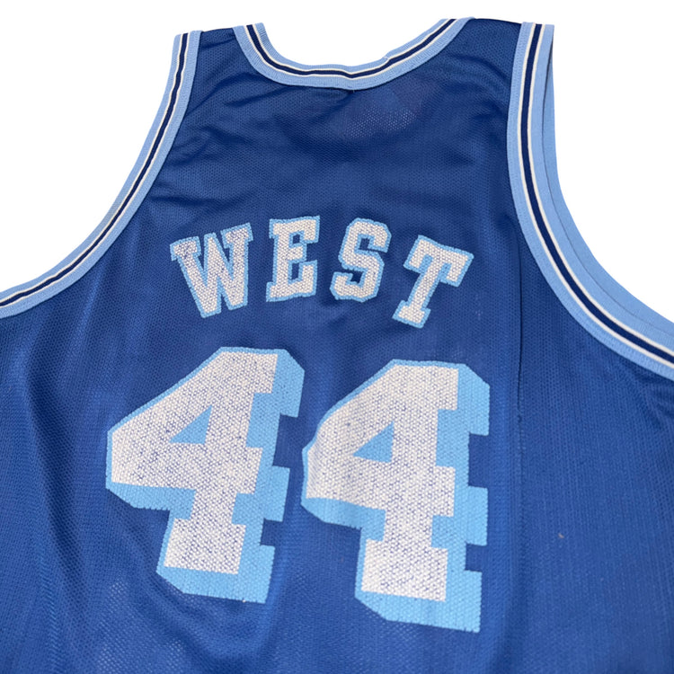 Champion 90’s NBA 50th Anniversary Los Angeles Lakers Jerry West M.L.P.S Jersey Sz L
