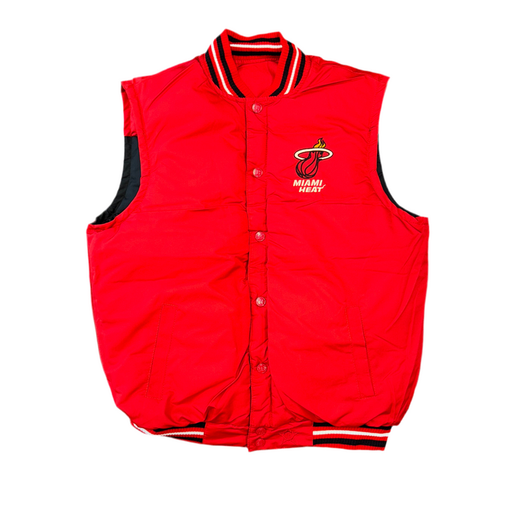 NWT NBA Jeff Hamilton Design Miami Heat Reversible Vest Sz M