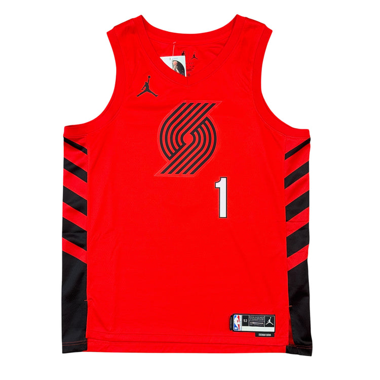 Nike Swingman Statement Edition Portland Trail Blazers Anfernee Simons Jersey Sz XL