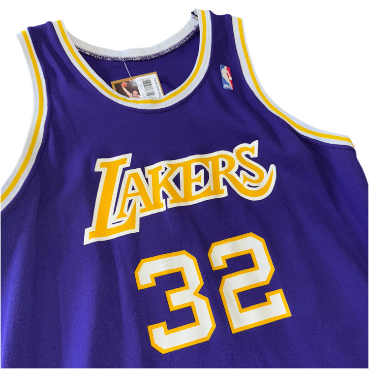 Sand-Knit Los Angeles Lakers Magic Johnson Jersey Sz XL
