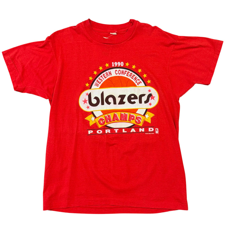 Salem Sportswear Portland Trail Blazers 1990 WCF Champs Tee Sz XL