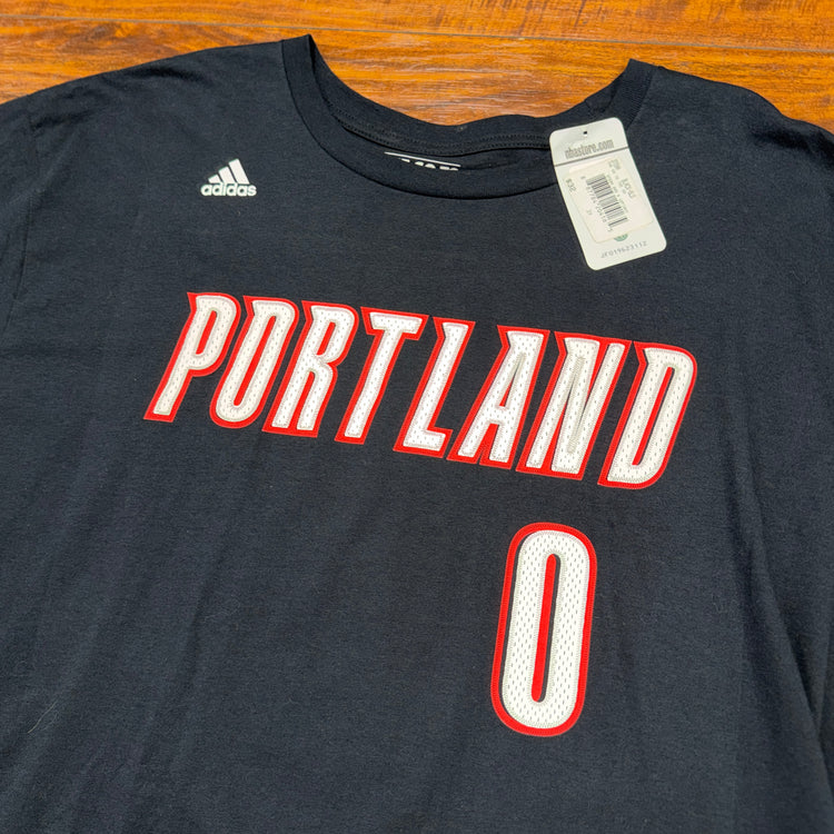 NWT Adidas Portland Trail Blazers Damian Lillard Jersey Tee Sz 2X