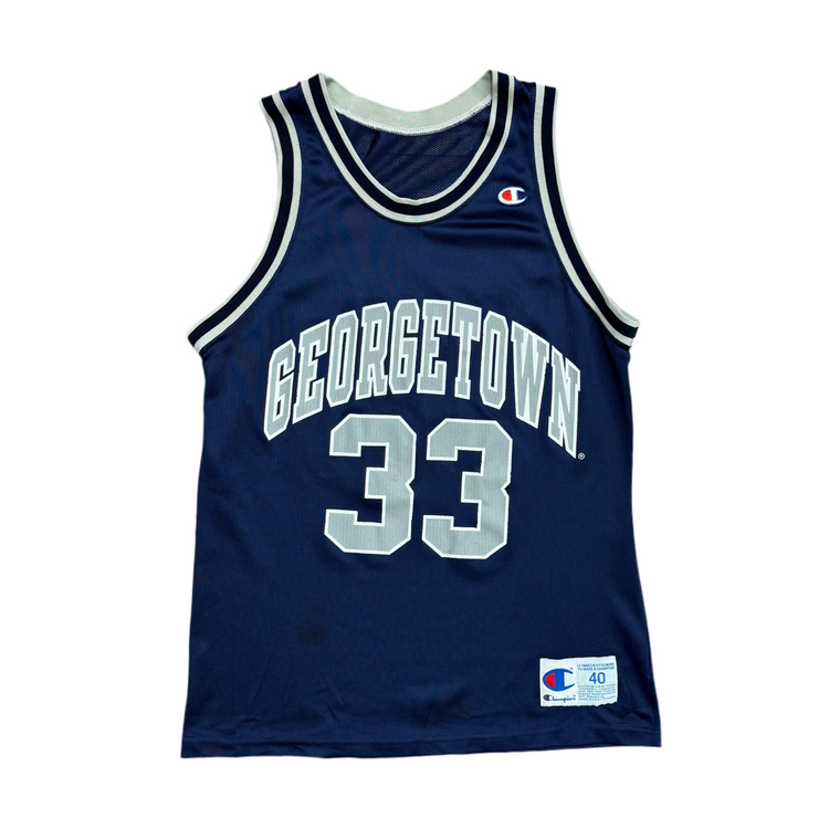 Champion 90’s Georgetown Alonzo Mourning Jersey Sz M