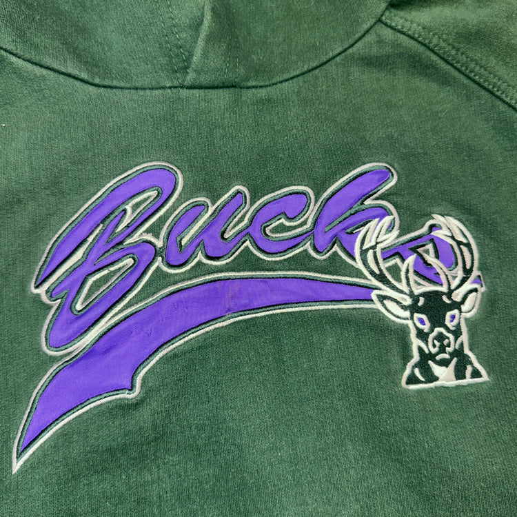 Reebok Milwaukee Bucks Hoodie Sz YXL