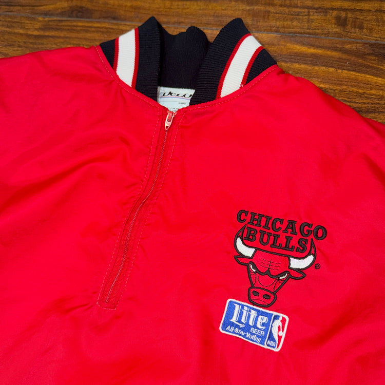 Delong Chicago Bulls 1988 All Star Lite Sponsor Jacket Sz L