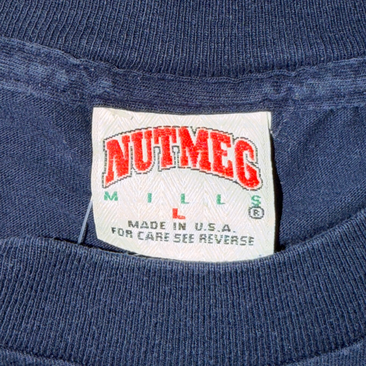 Nutmeg 90's Georgetown Hoyas Basketball Tee Sz L