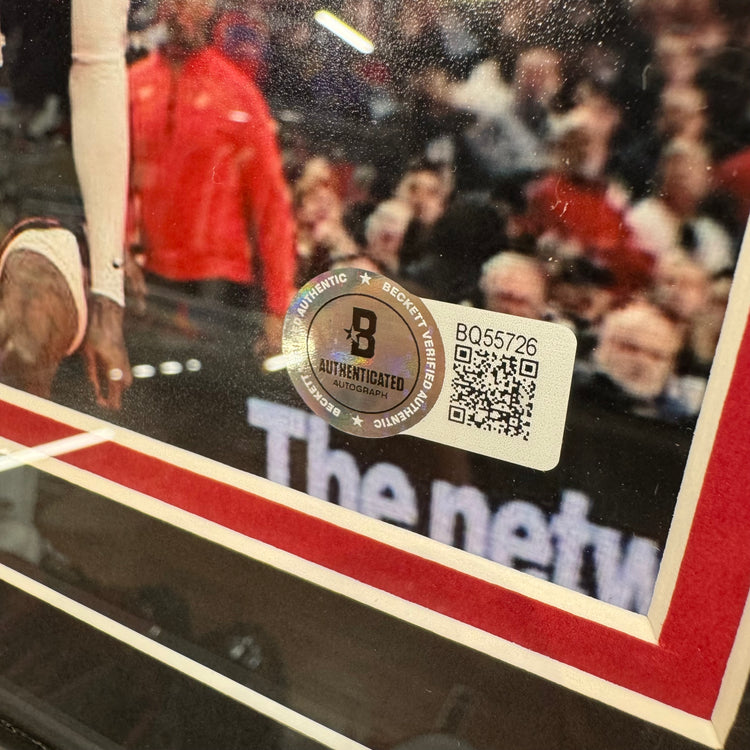 Beckett Authentic Shaedon Sharpe “Flight” Autographed Framed Photo