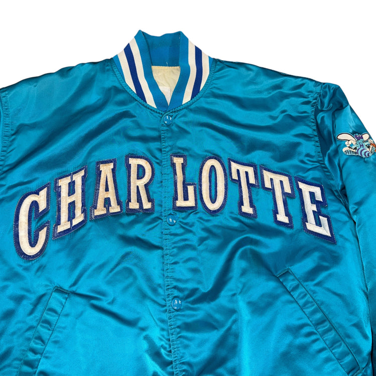Starter 80’s/90’s Charlotte Hornets Bomber Sz L