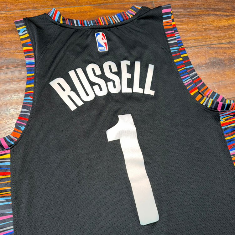 Nike Brooklyn Nets Deangelo Russell City Edition Jersey Sz L