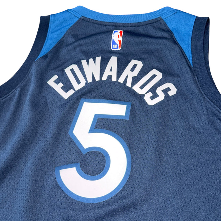 Nike Swingman Icon Edition Minnesota Timberwolves Anthony Edwards Jersey Sz YL