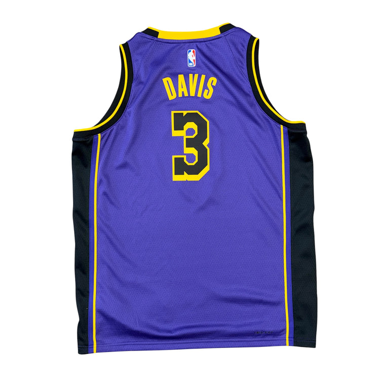 Jordan Swingman 2022-24 Statement Edition Los Angeles Lakers Anthony Davis Jersey Sz YXL