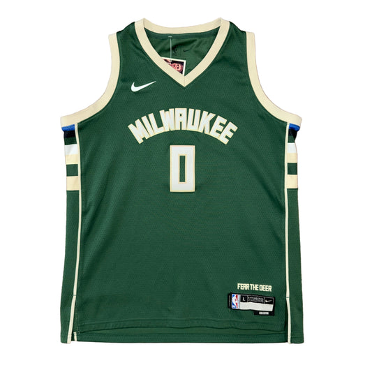 Nike Milwaukee Bucks Damian Lillard Jersey Sz YL