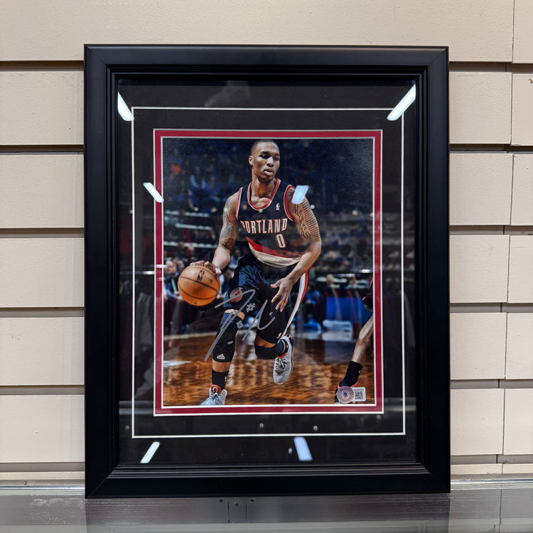 Beckett Authentic Damian Lillard Autographed Framed Photo