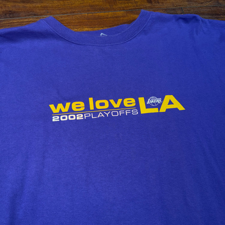 "We Love LA" 2002 Lakers Playoffs LIKE MIKE Promo Tee Sz XL