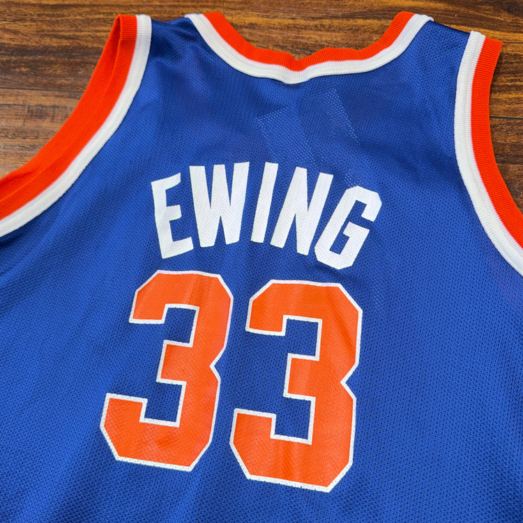 Champion New York Knicks Patrick Ewing Jersey Sz YL
