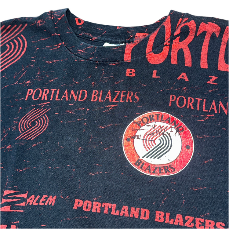 Salem Sportswear AOP Portland Trail Blazers Tee Sz L
